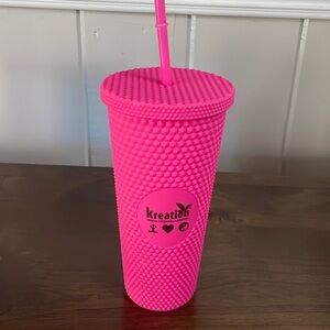Pink Spiked 22 oz Cup
